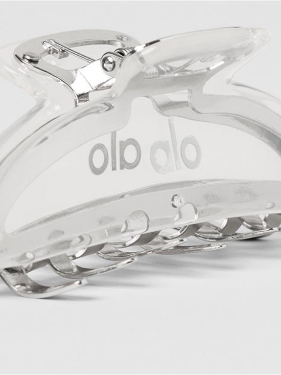 Alo Yoga Acrylic Illusion Claw Clip - Clear Acetate/Chrome